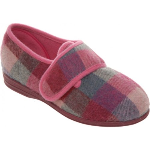 Pink Check Wool Mix