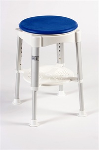 Bath Stool with Rotating Padded Seat