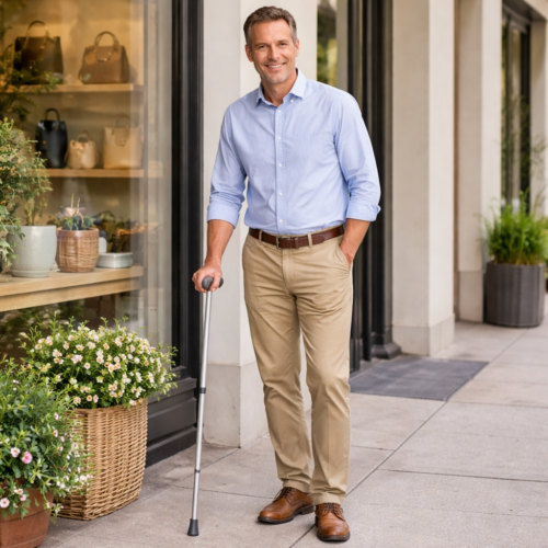 Ergonomic Handle Walking Stick