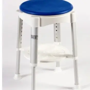 Bath Stool with Rotating Padded Seat